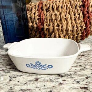 Set of TWO Corning Ware Cornflower Blue Casserole Dish P-41-B, Mini with no lid
